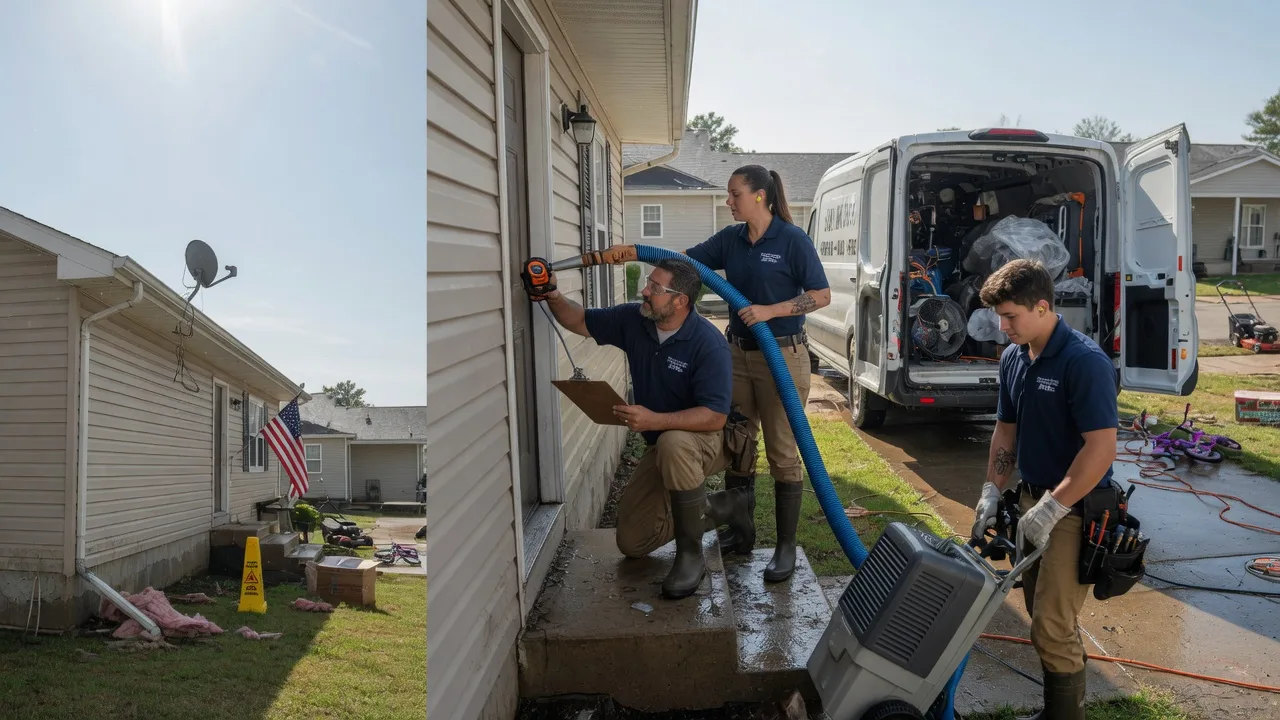 Ceiling Water Damage Restoration in French Village, MO near me